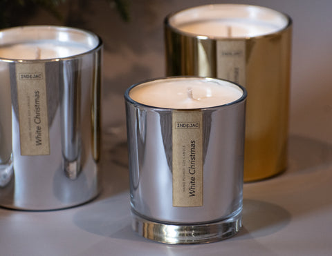 Christmas Silver Luxe Candle Medium